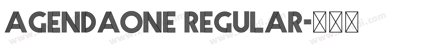 Agendaone Regular字体转换 Agendaone Regular字体转换